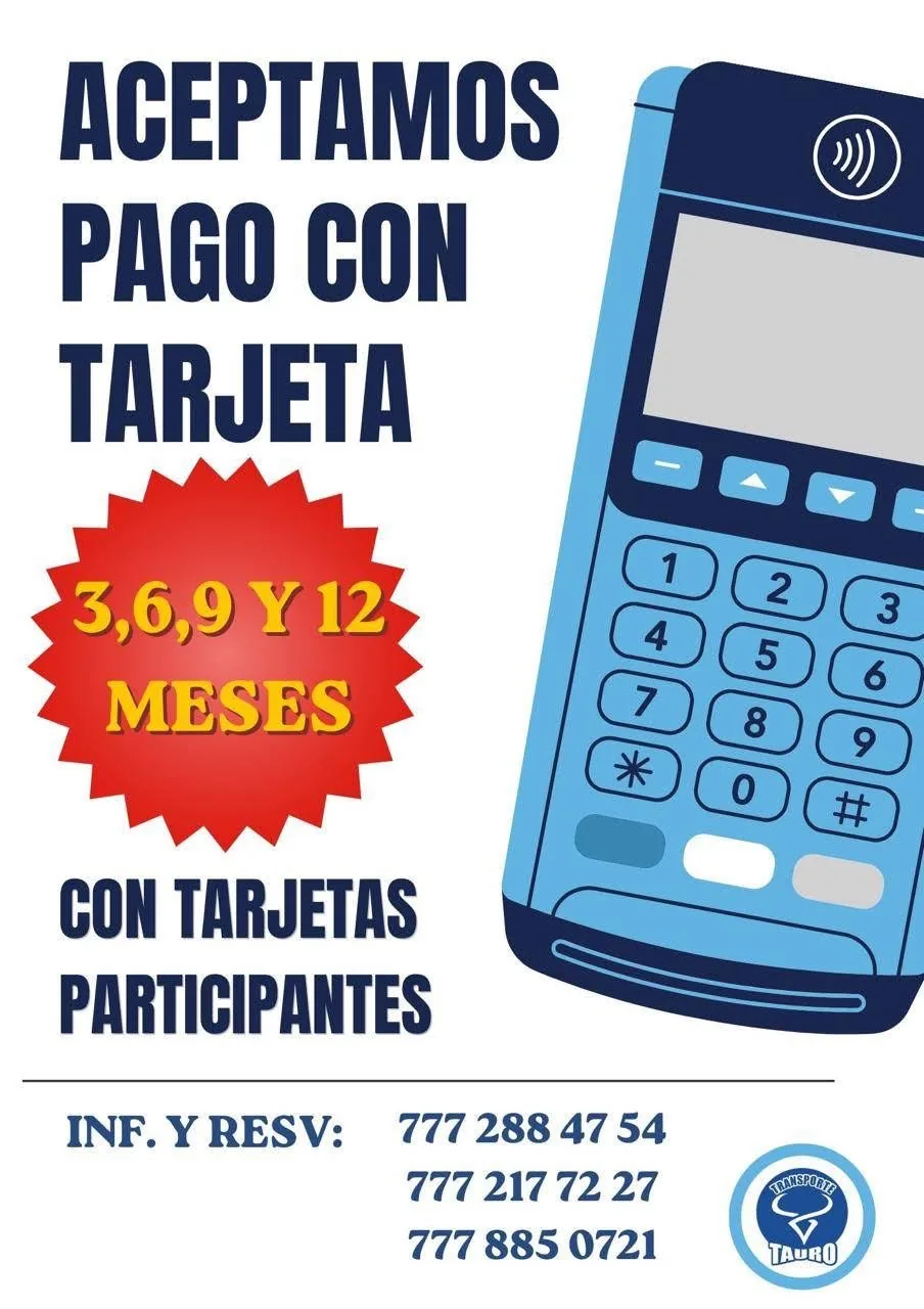 Pago con tarjeta y opciones a meses